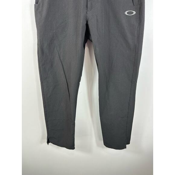 Oakley Performance Pants Nylon Flex Fit Black Size 28x28 Split Hem Womens - Picture 10 of 13